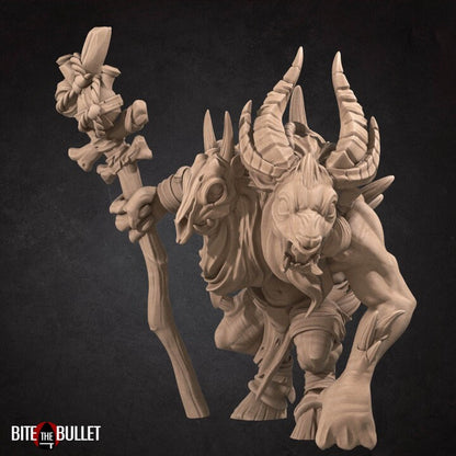 Goatman Shaman - Unpainted Miniature