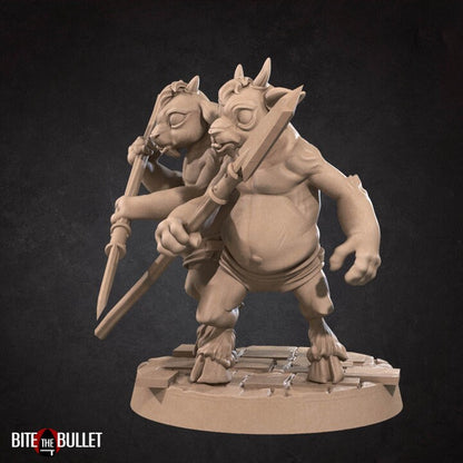 Goatman Kids - Unpainted Miniature