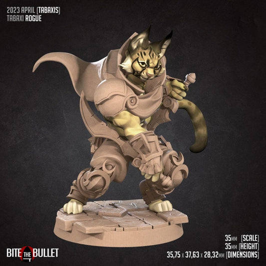 Tabaxi Rogue - Unpainted Miniature