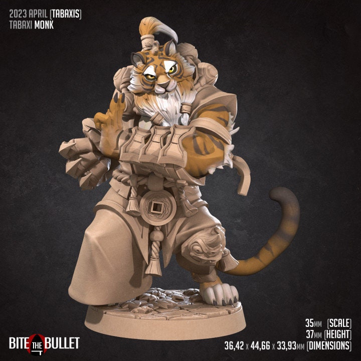 Tabaxi Monk - Unpainted Miniature