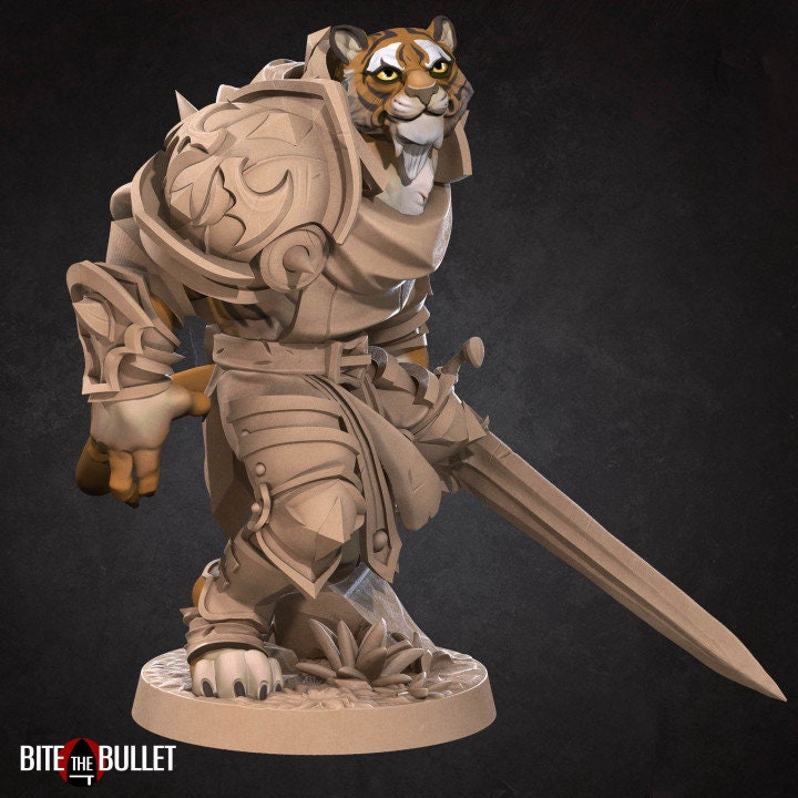 Tabaxi Paladin - Unpainted Miniature