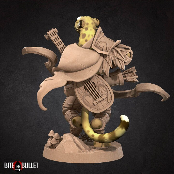 Tabaxi Battle Bard - Unpainted Miniature