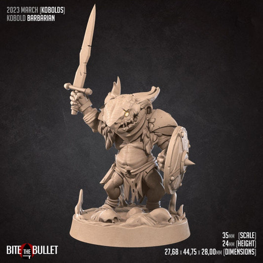 Kobold Barbarian - Unpainted Miniature