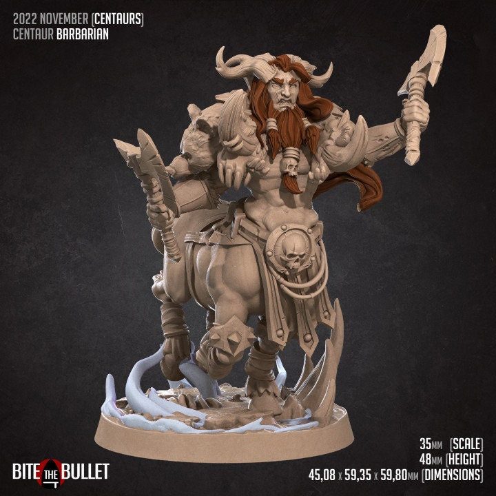 Centaur Barbarian - Unpainted Miniature