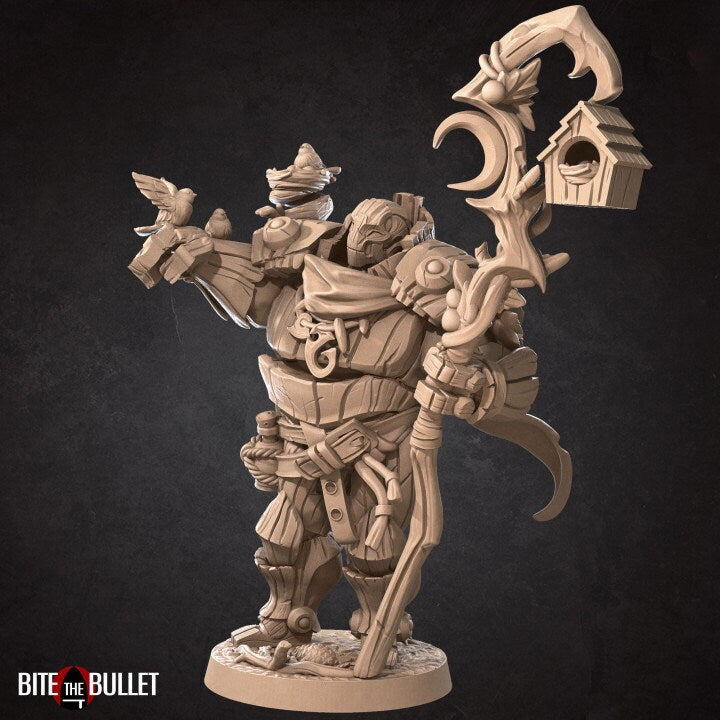 Warforged Druid - Unpainted Miniature