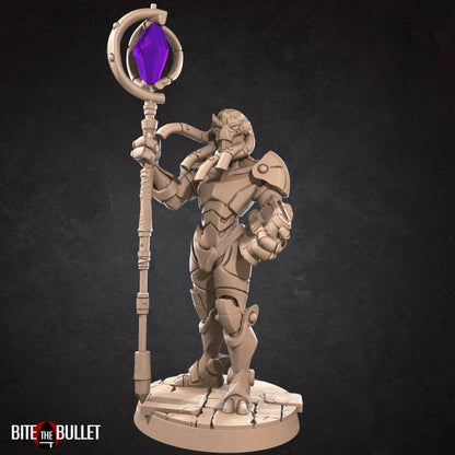 Warforged Warlock - 2 Poses - Unpainted Miniature