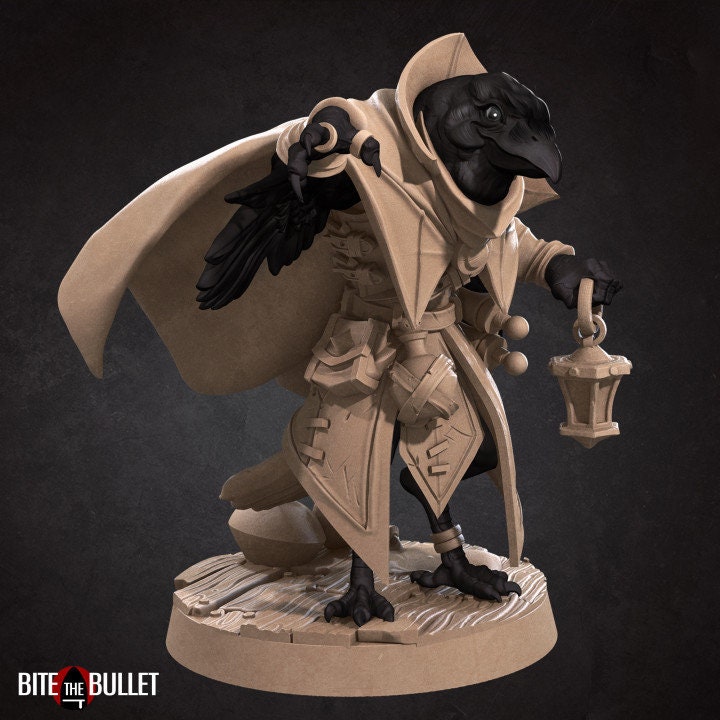 Jen the Kenku Alchemist - 2 Poses - Unpainted Miniature