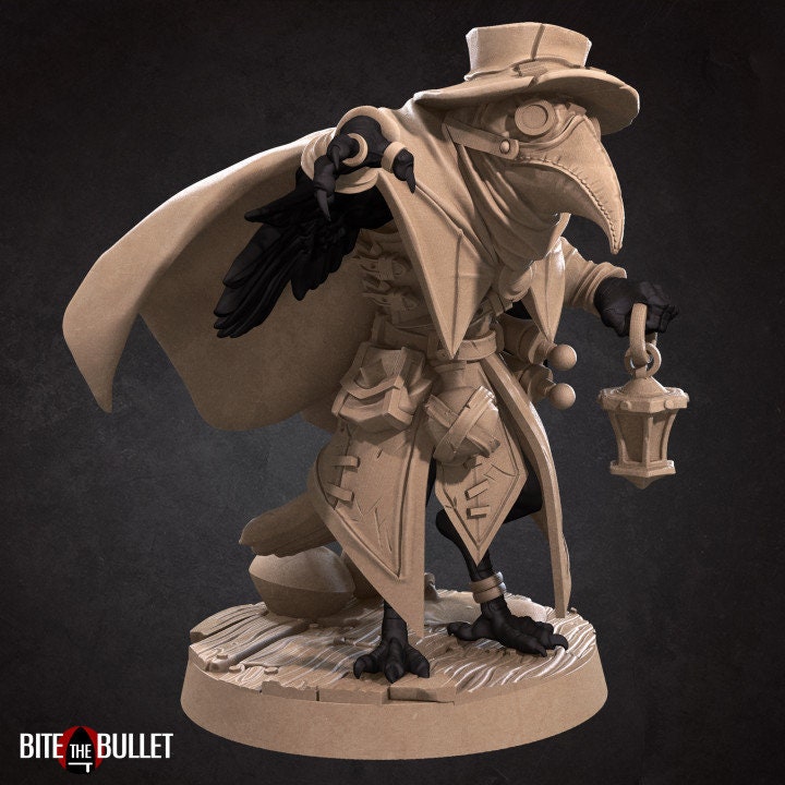 Jen the Kenku Alchemist - 2 Poses - Unpainted Miniature