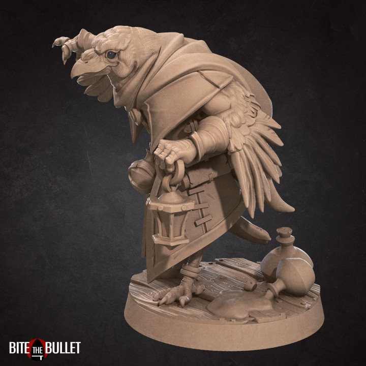 Jen the Kenku Alchemist - 2 Poses - Unpainted Miniature