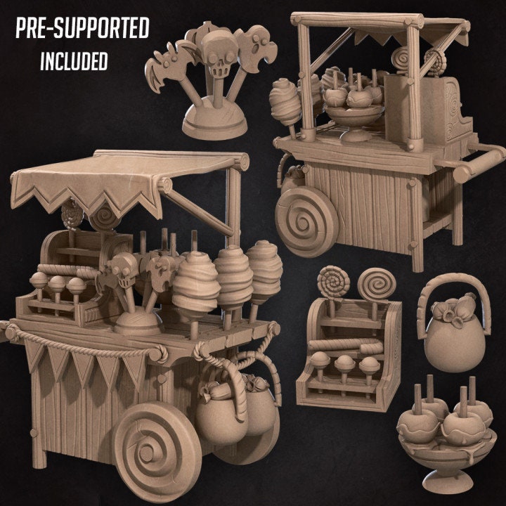 Candy Cart - Unpainted Miniature