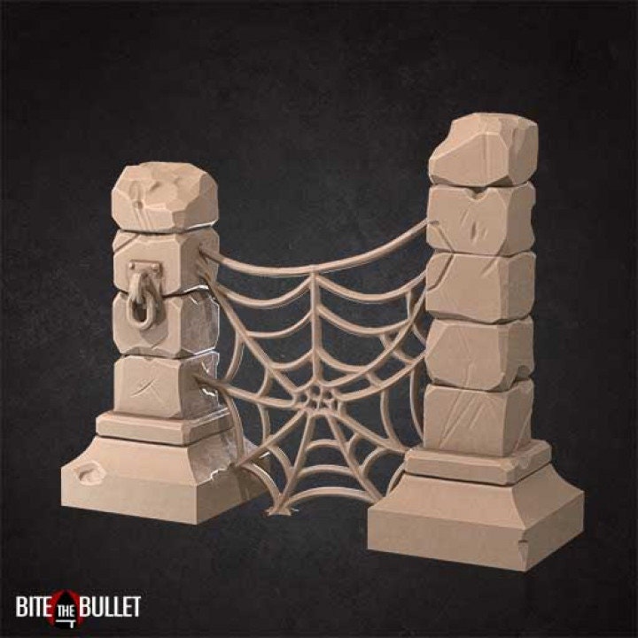 Webbed Terrain - Arachnophobia Set - Unpainted Miniature