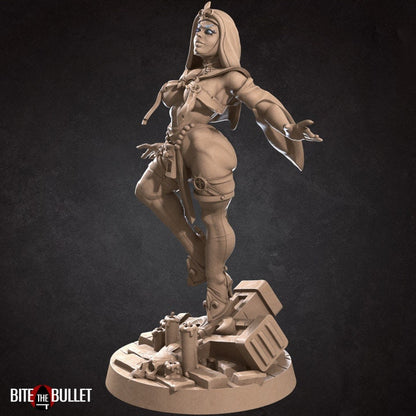 Isabel, the Enlightened War Sister - 4 Poses - Pinup - Unpainted Miniature