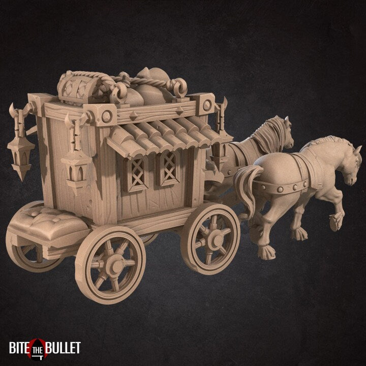 Horse Carriage - Unpainted Miniature