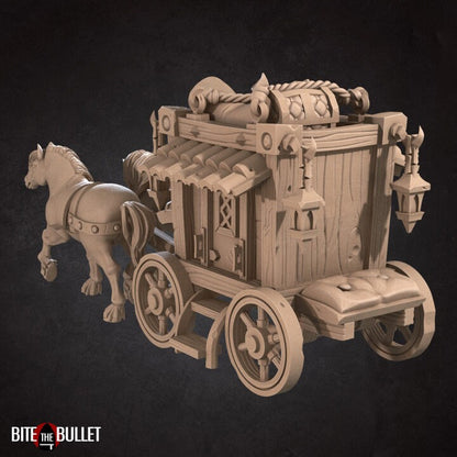 Horse Carriage - Unpainted Miniature