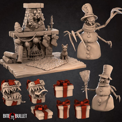 Christmas Scenery Set - Unpainted Miniature