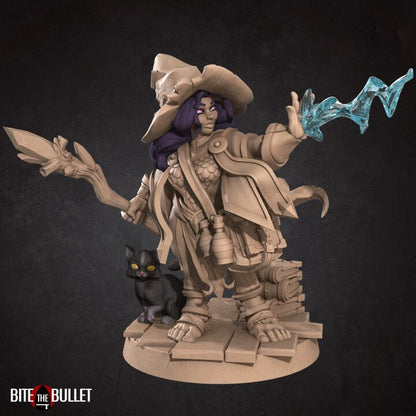 Halfling Wizard - Unpainted Miniature