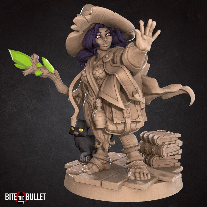 Halfling Wizard - Unpainted Miniature