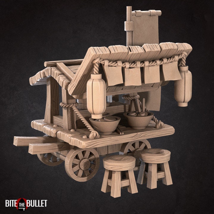 Ramen Cart - Unpainted Miniature