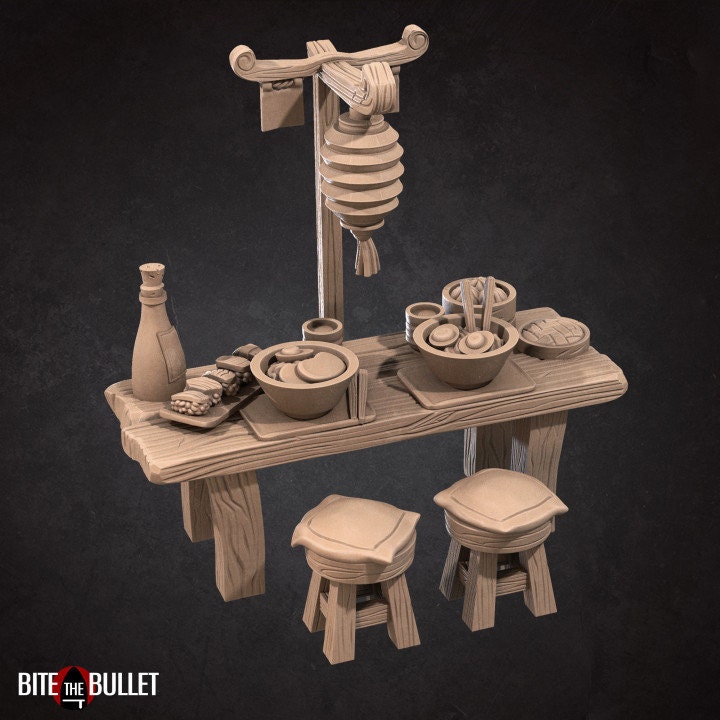 Ramen Cart - Unpainted Miniature