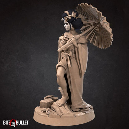 Geisha Miniature - Unpainted Miniature