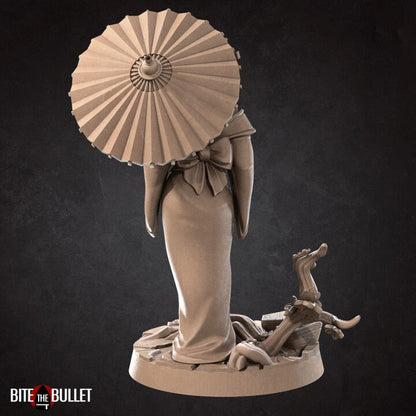 Geisha Miniature - Unpainted Miniature