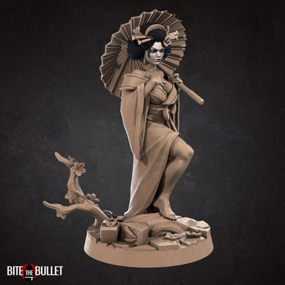 Geisha Miniature - Unpainted Miniature