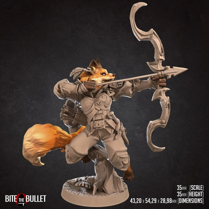 Foxfolk Ranger - Unpainted Miniature