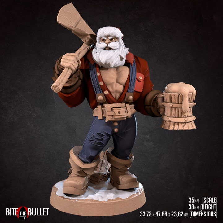 Klaus the Lumberjack - Unpainted Miniature