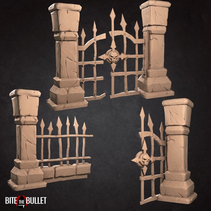 Crypt Terrain - Vampire Set - Unpainted Miniature