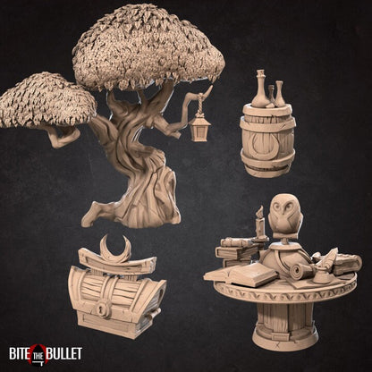 Elven Terrain Set - Unpainted Miniature