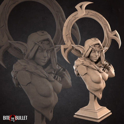 Elf Rogue - 2 Poses - Elf Bust