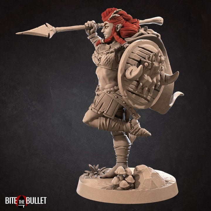 Anira, the Amazon Queen - Standing - Unpainted Miniature