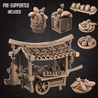 Sushi Cart - Unpainted Miniature