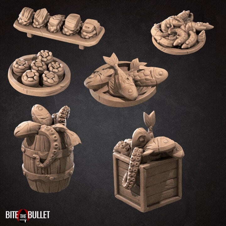 Sushi Cart - Unpainted Miniature