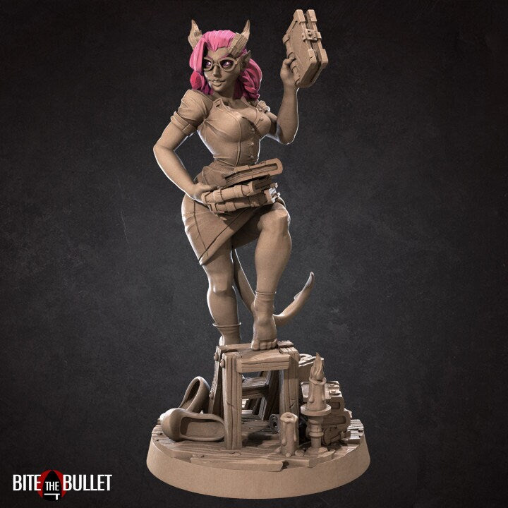 Liz, the Librarian - Pinup - Unpainted Miniature