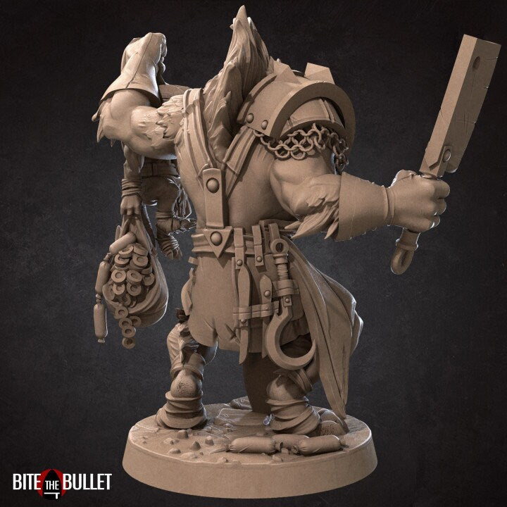 Ukor Meathook, the Butcher Gnoll - 4 Poses - Unpainted Miniature