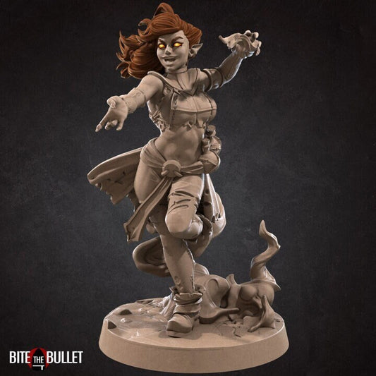 Ember the Fire Starter - Pinup - Unpainted Miniature