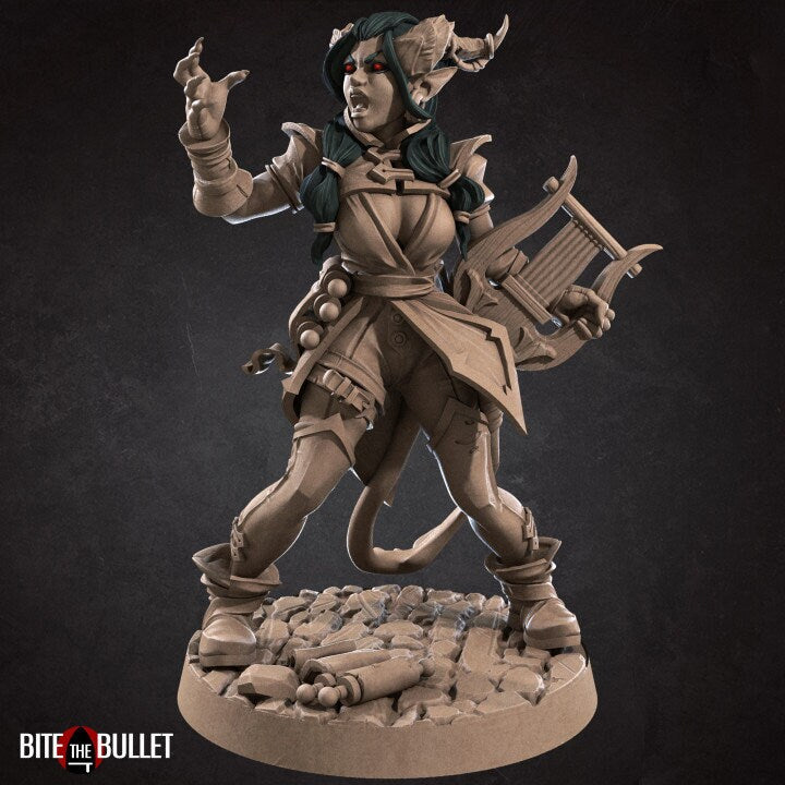 Tiefling Bard - Unpainted Miniature