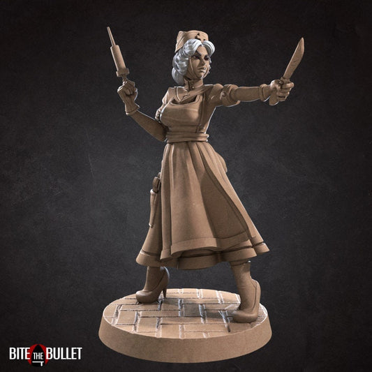 Emilia the Nurse - Pinup - Unpainted Miniature