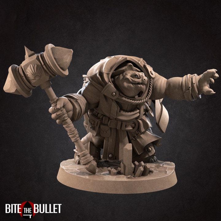 Tortle Cleric - Unpainted Miniature