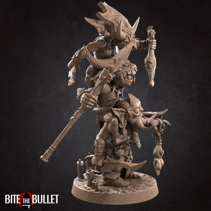 Stacked Goblins - Unpainted Miniature