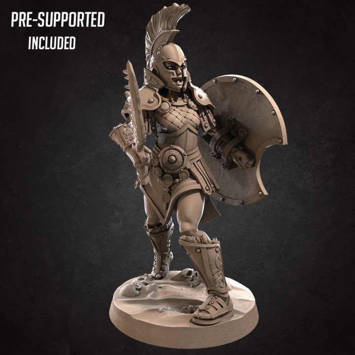 Adara the Spartan - Unpainted Miniature