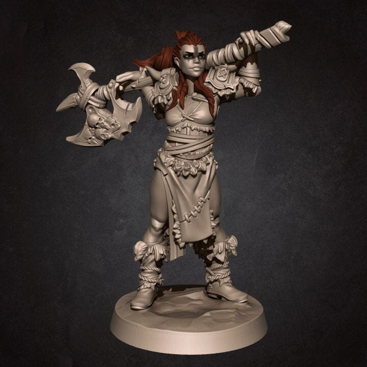 Irya the Barbarian - Unpainted Miniature