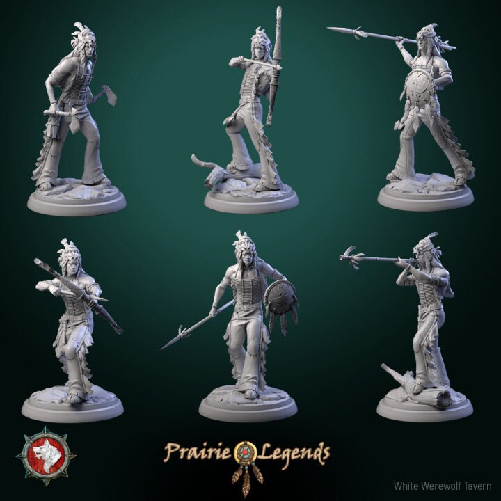 Native Warriors - Unpainted Miniature