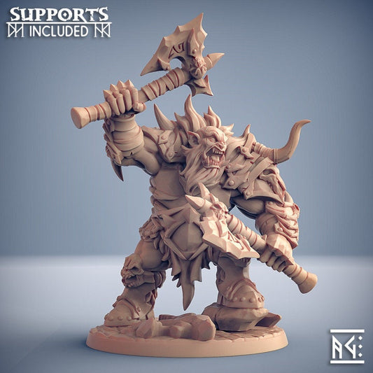 Frostmetal Clan Ogre - Pose E - Unpainted Miniature