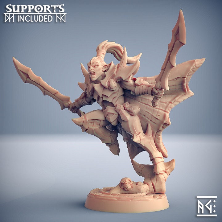 Khaladas Soulsplitter - Ashen Alfar Set - Unpainted Miniature