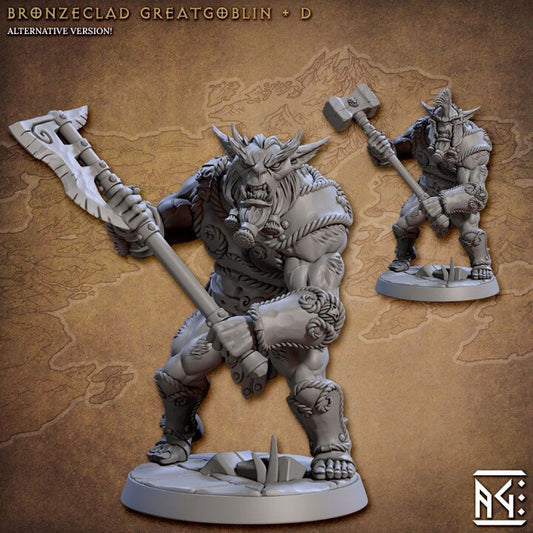 Bronzeclad Greatgoblin - Pose D - Unpainted Miniature