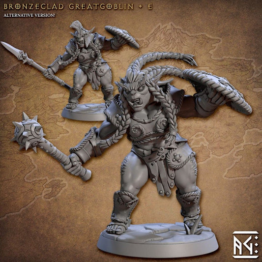 Bronzeclad Greatgoblin - Pose E - Unpainted Miniature