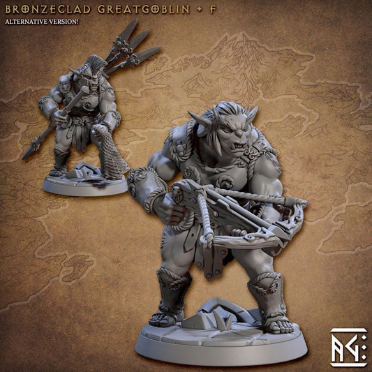 Bronzeclad Greatgoblin - Pose F - Unpainted Miniature