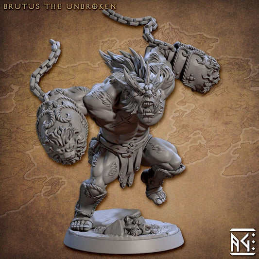 Brutus the Unbroken - Bronzeclad Greatgoblin - Unpainted Miniature